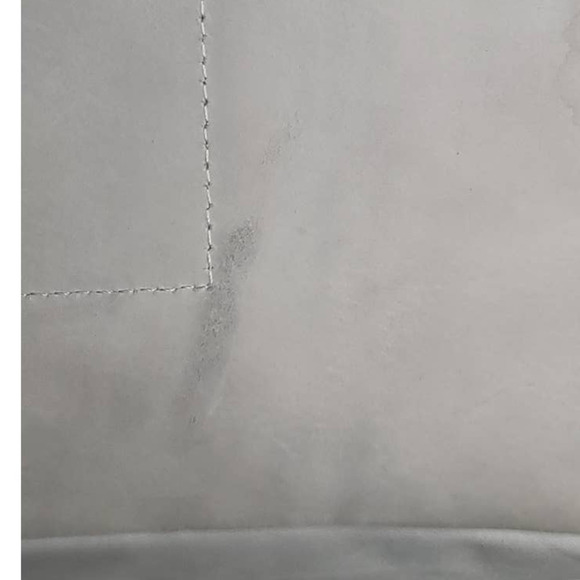 Vallimanca Tote handmade leather bag in light gray color - Picture 9 of 10